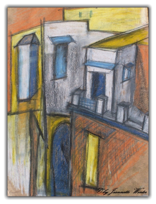 40x30 / 2003 / Pastellkreide auf Papier / gerahmt, hinter Glas